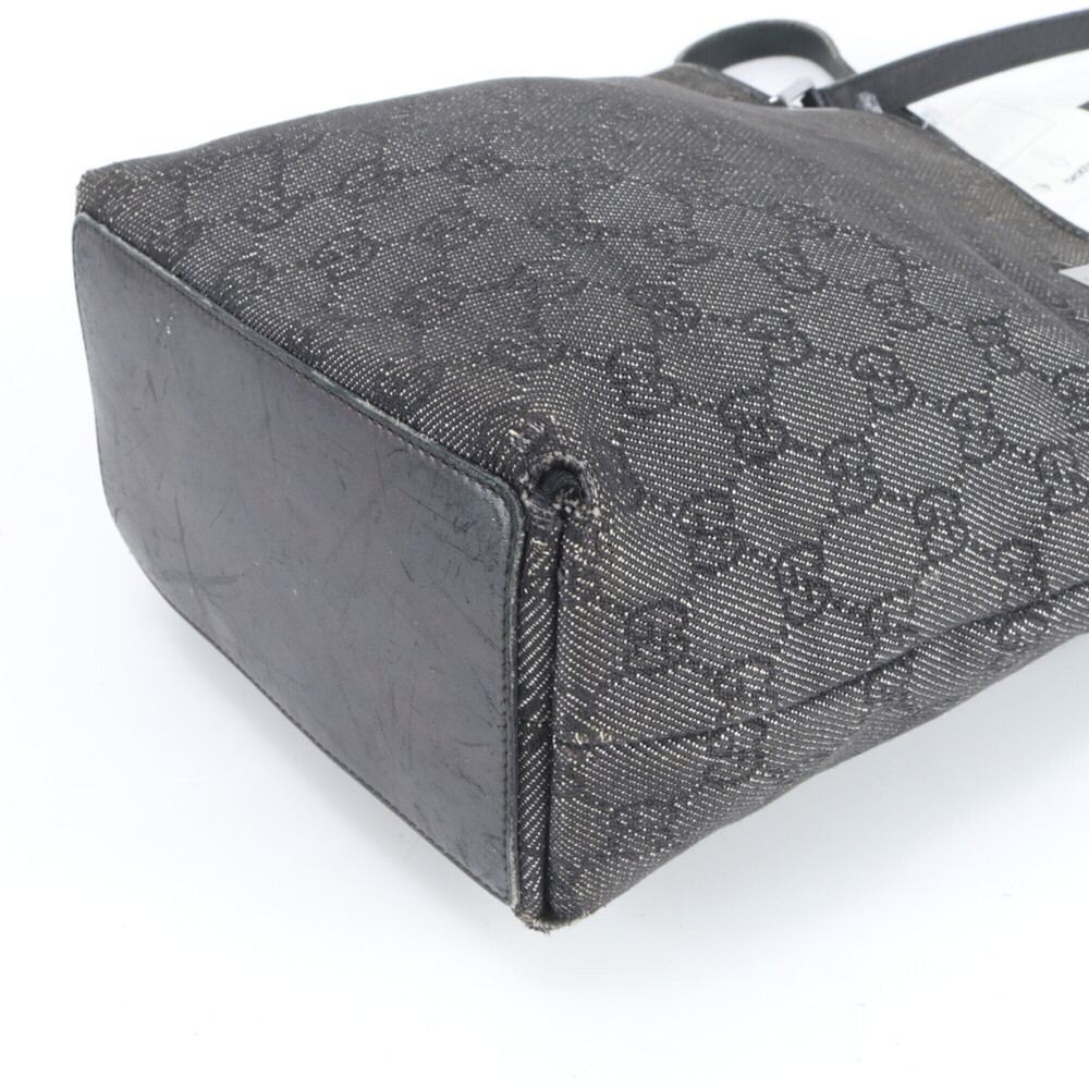 Gucci GG Canvas 31244 Leather Tote Bag, Handbag, Shoulder Black, Women's - Picture 8 of 11